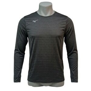 Mizuno Performance Athletic Eco Long Sleeve Shirt Mens Large Black 530144 NWT